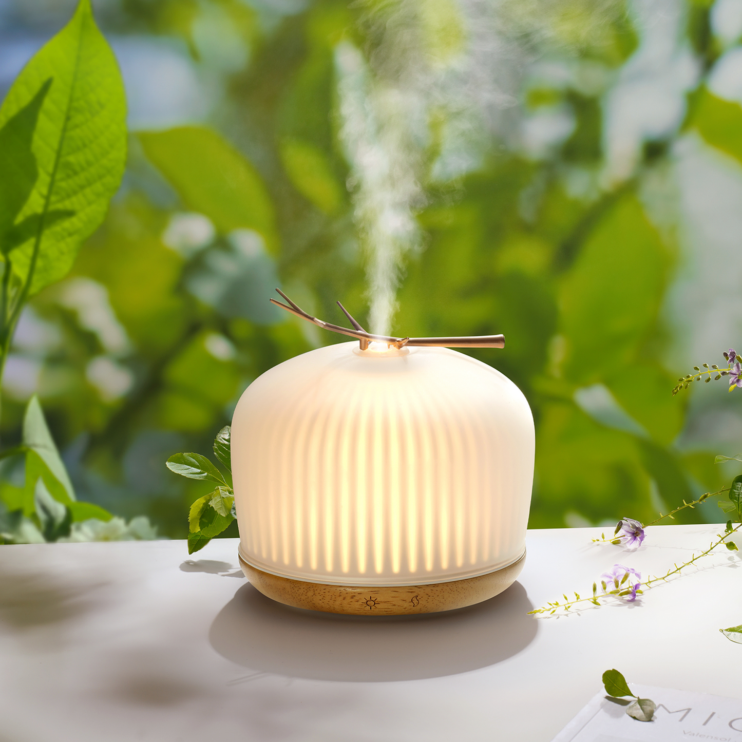 Golden Branch Glass Diffuser