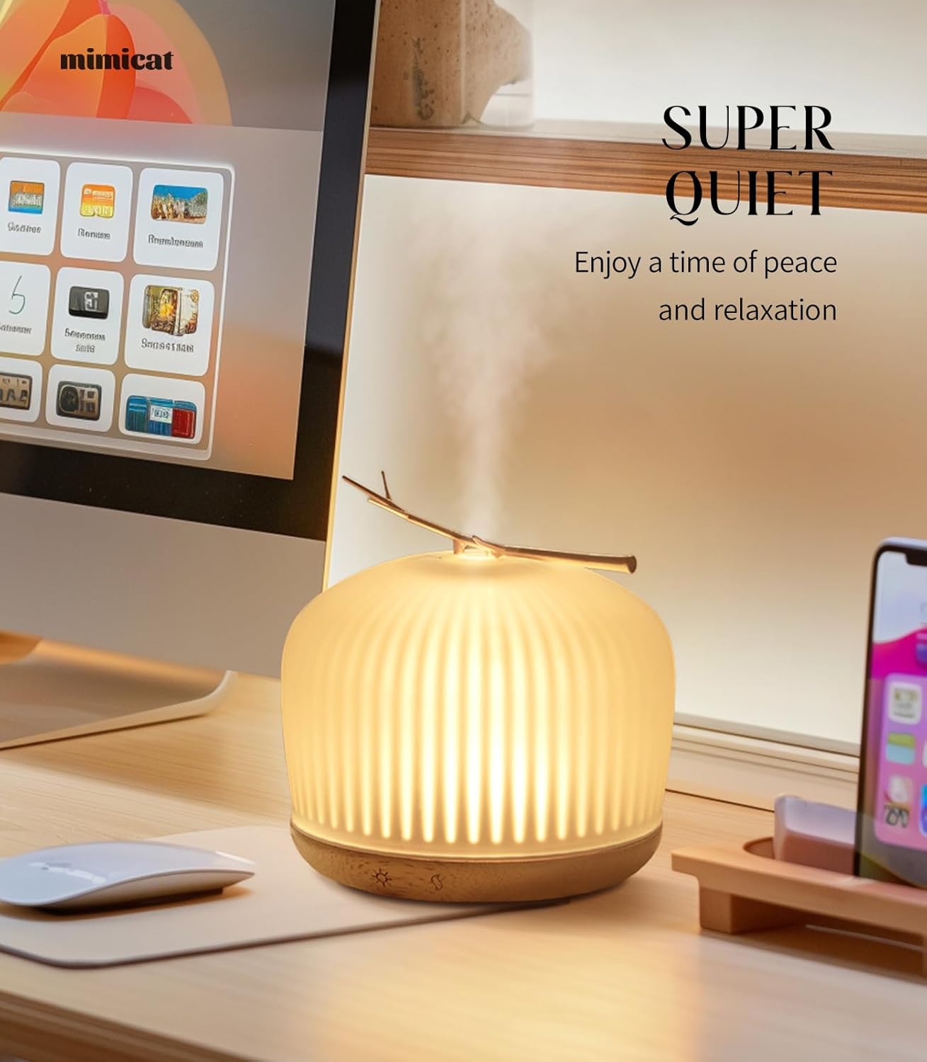 Golden Branch Glass Diffuser