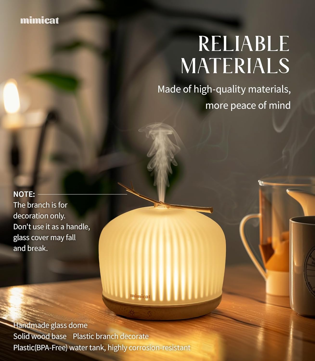 Golden Branch Glass Diffuser