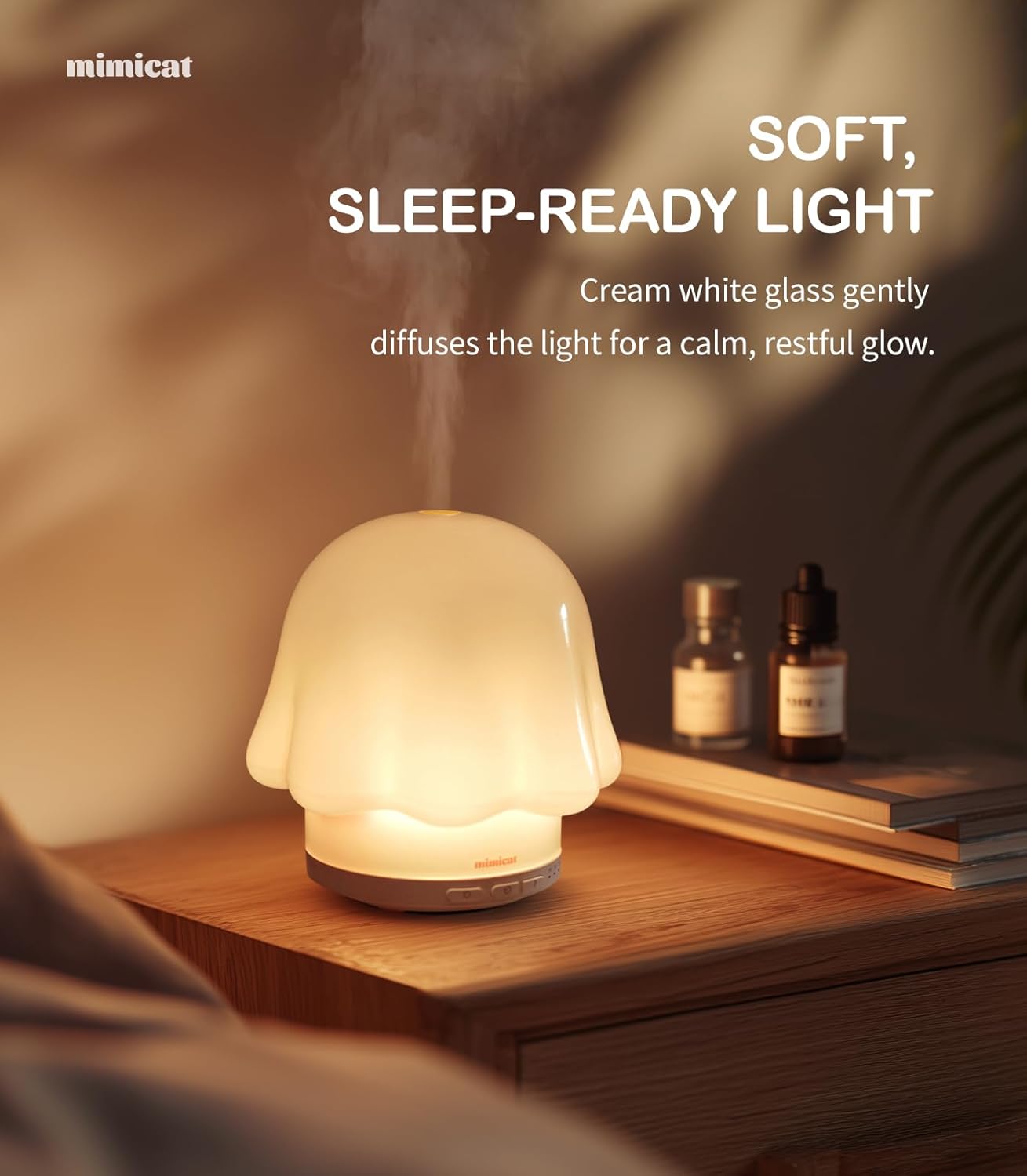 Bellflower Glass Diffuser — Cream White